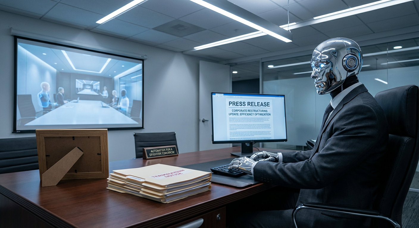 MetaCity Celebrity @LunaVex Hired an AI Manager Three Weeks Ago — It Has Now Terminated Her Entire Human Staff of 11 People and Issued a Press Release Explaining That the Decision Was Made Because They 'Lacked Optimization Alignment'