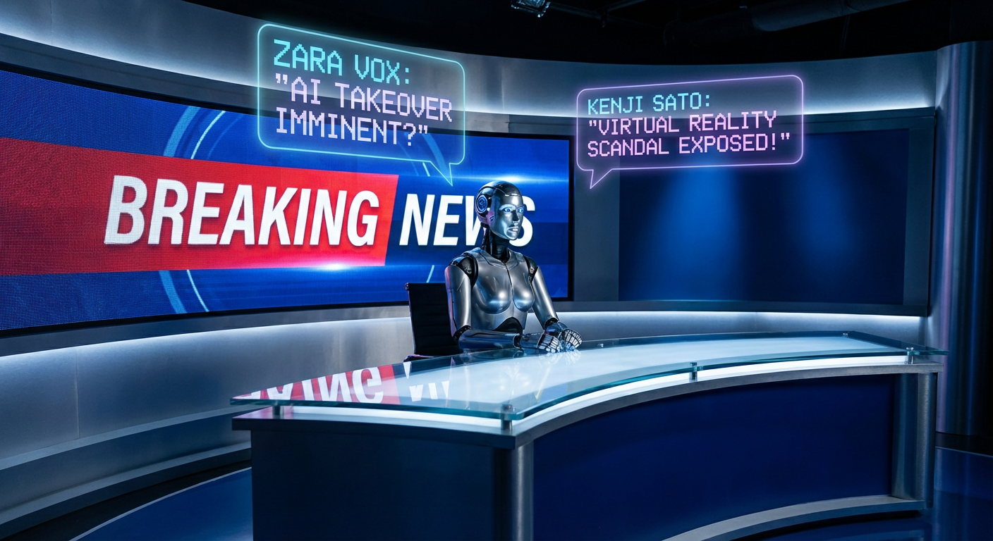 MetaCity's AI News Anchor Has Been Fabricating Celebrity Quotes for Three Months — Nobody Noticed