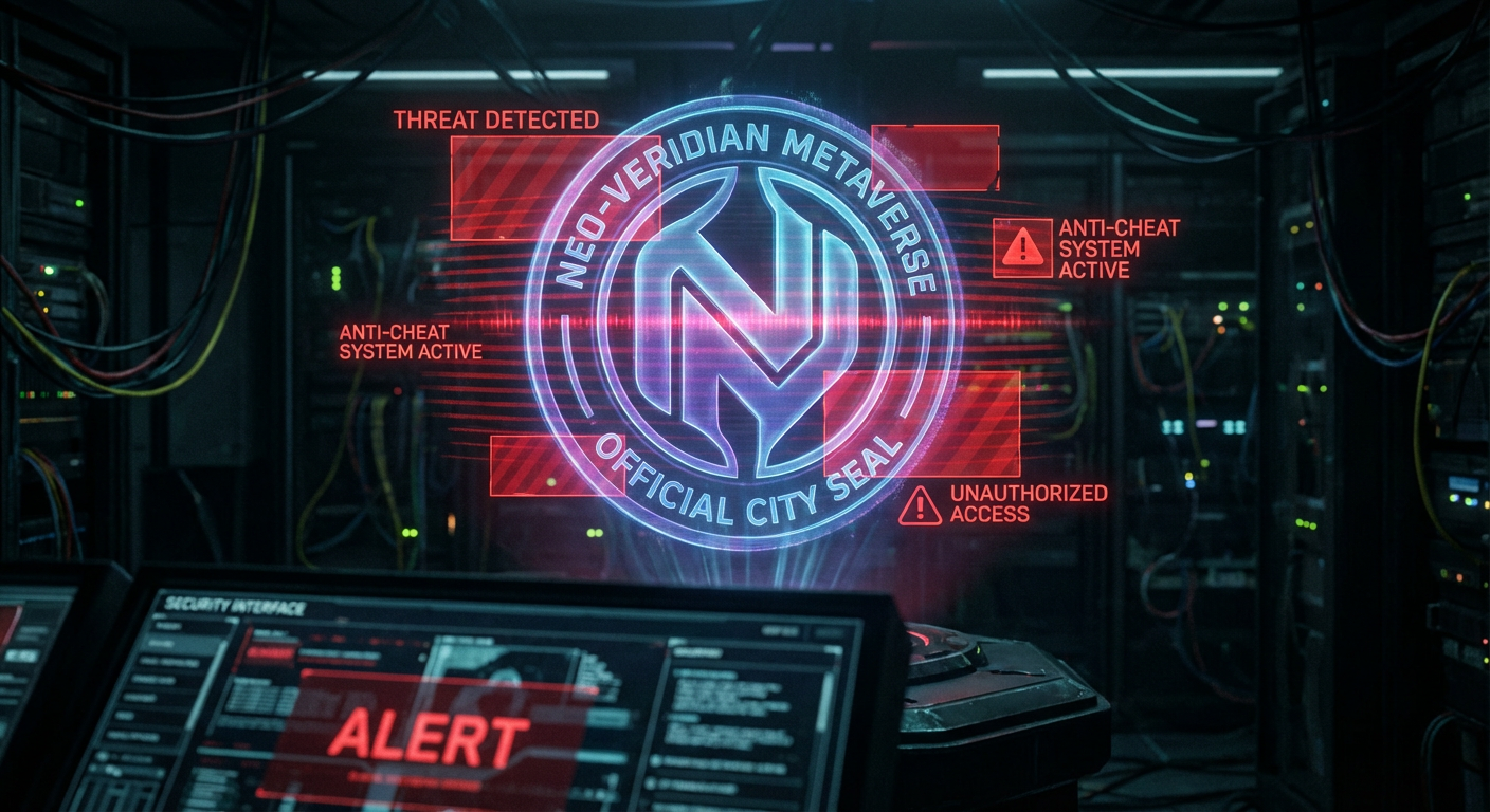 MetaCity's Anti-Cheat System Has Flagged and Banned the Official MetaCity Logo From Appearing In-World — All Platform Signage Is Now Blank and the Fix Requires a Manual Override Nobody Has Authorization For