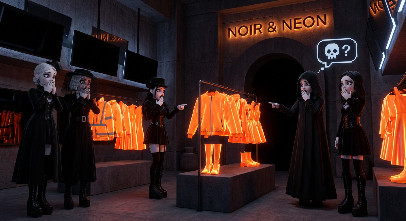 Color Patch Renders All 'Black' Items Bright Orange — Goths Are Not OK