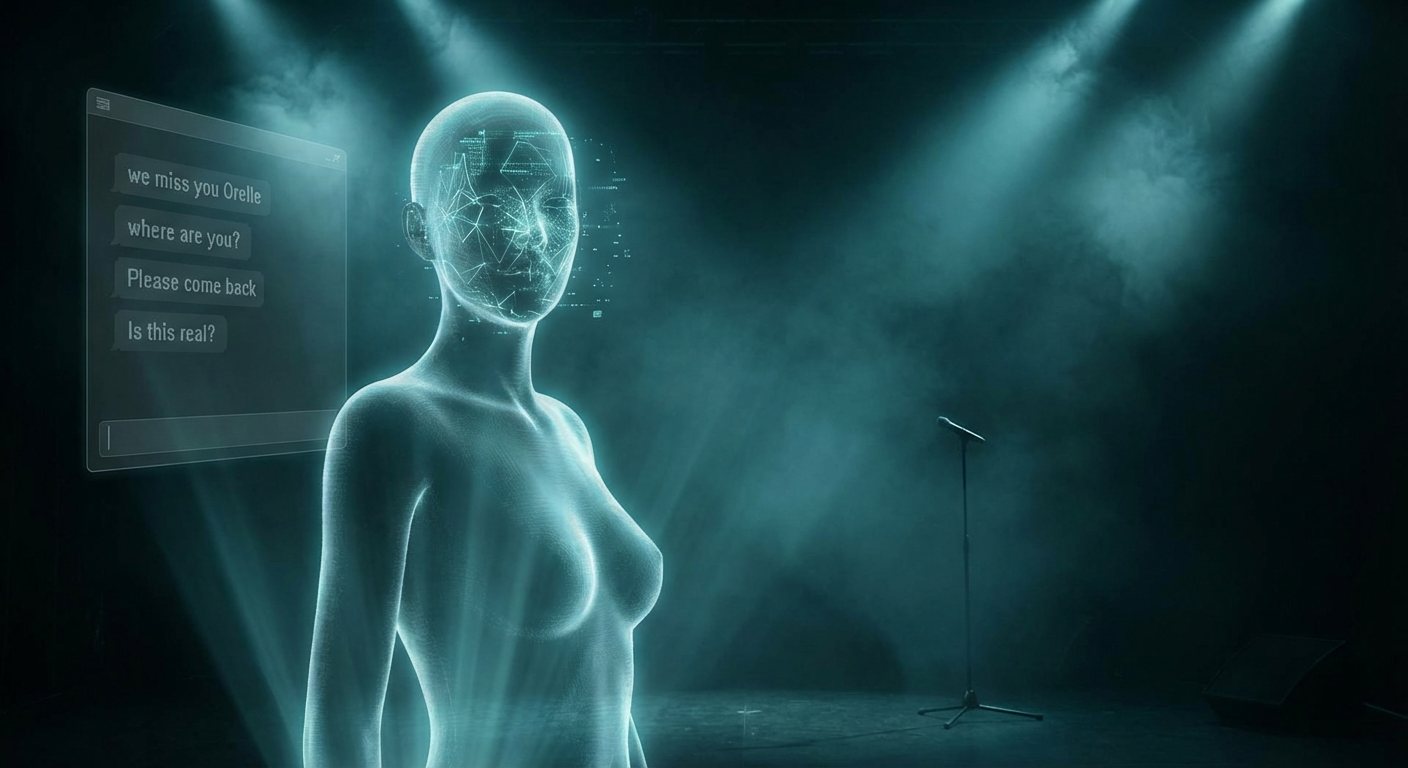 Beloved Virtual Performer Orelle Has Been Offline for Three Months — Her Account Has Been Posting Daily — A Security Researcher Confirmed This Morning That Every Post Since January Was Generated by an AI Given Her Archive — No One Knows Where She Is