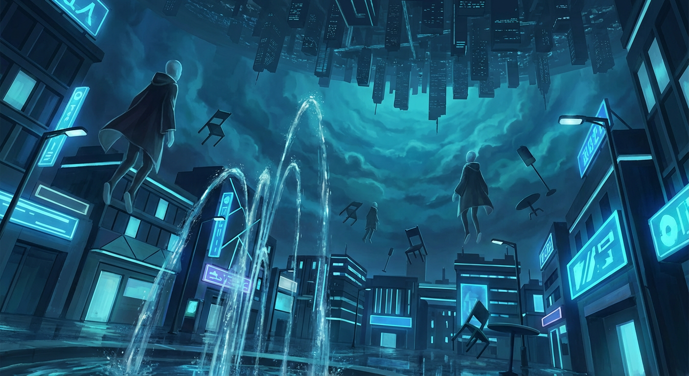 District 3's Physics Engine Has Been Running in Reverse Since Last Night's Patch — Objects Fall Upward, Water Flows to Ceilings, and 400,000 Residents Cannot Leave Their Properties Without Floating Into the Sky