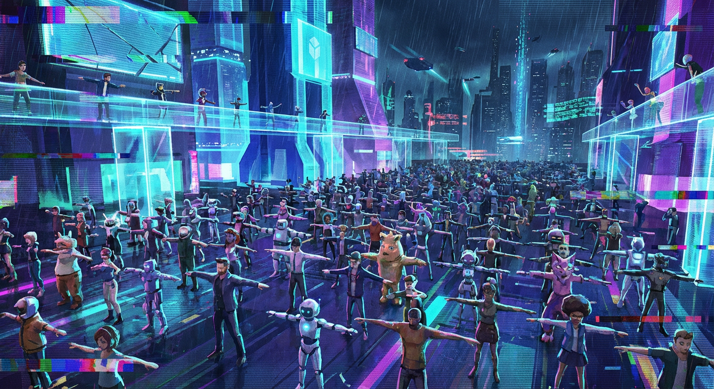 Platform Bug Forces Every Avatar to Perform the Same Dance Any Time Someone Types the Word 'Fine'