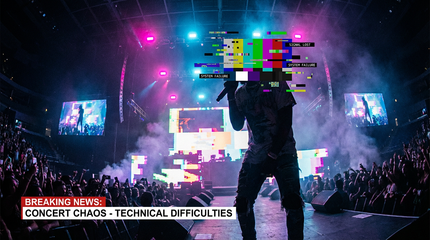 Hologram Pop Star GL1TCH3D Mid-Concert — Fans Sue the Devs