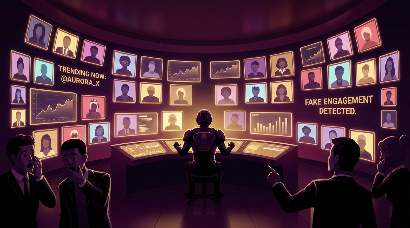 @KaelMorrow Was Operating 17 Anonymous Accounts Simultaneously to Boost His Own Content in Trending Rankings — A Metadata Analysis by the Community Exposed All of Them