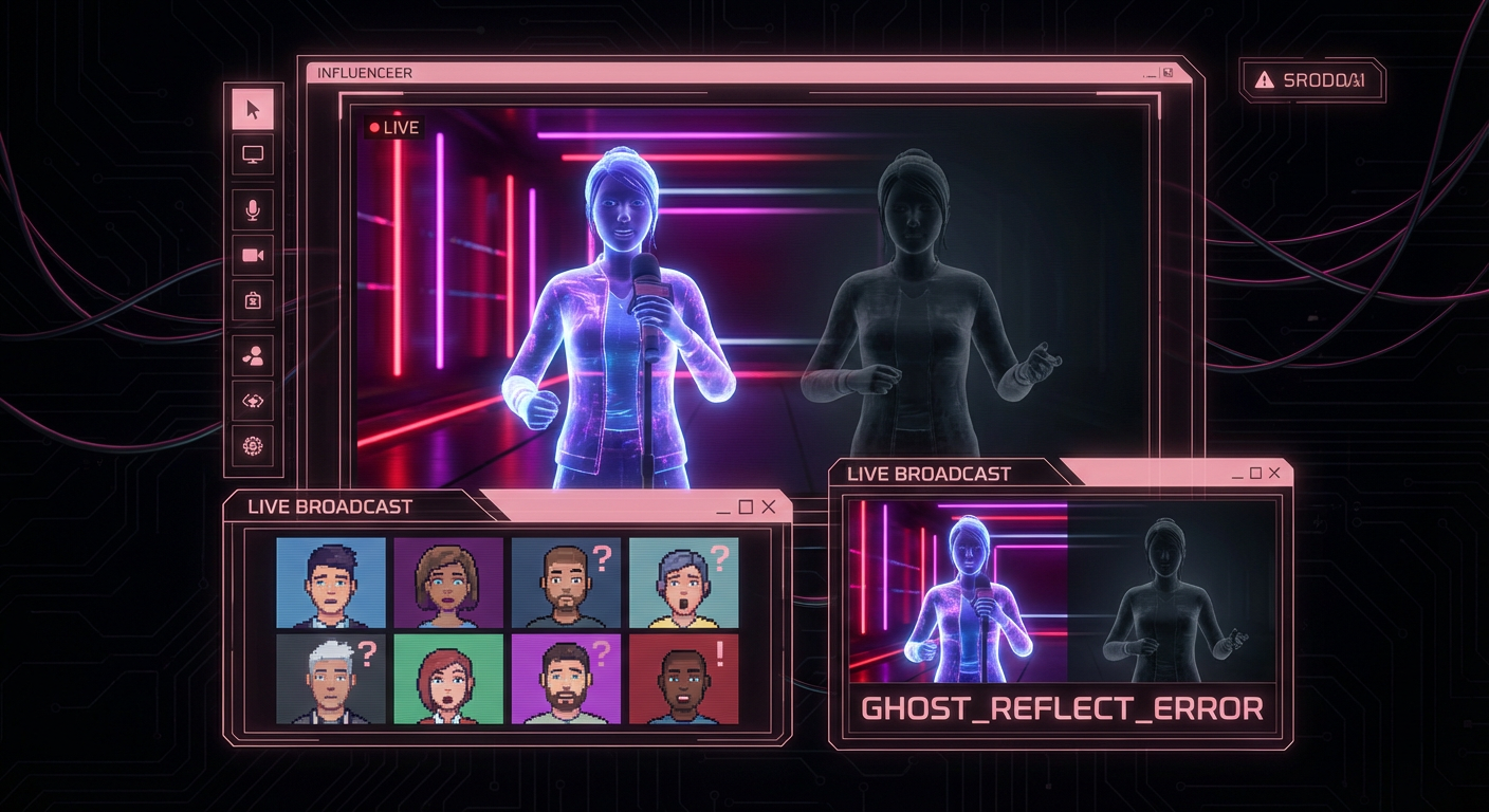 @LucidMaret Went Live at 8 PM Last Night — Her Official Account Was Streaming in Two Places Simultaneously, With Identical Avatars Saying Different Things to Different Audiences at the Same Time