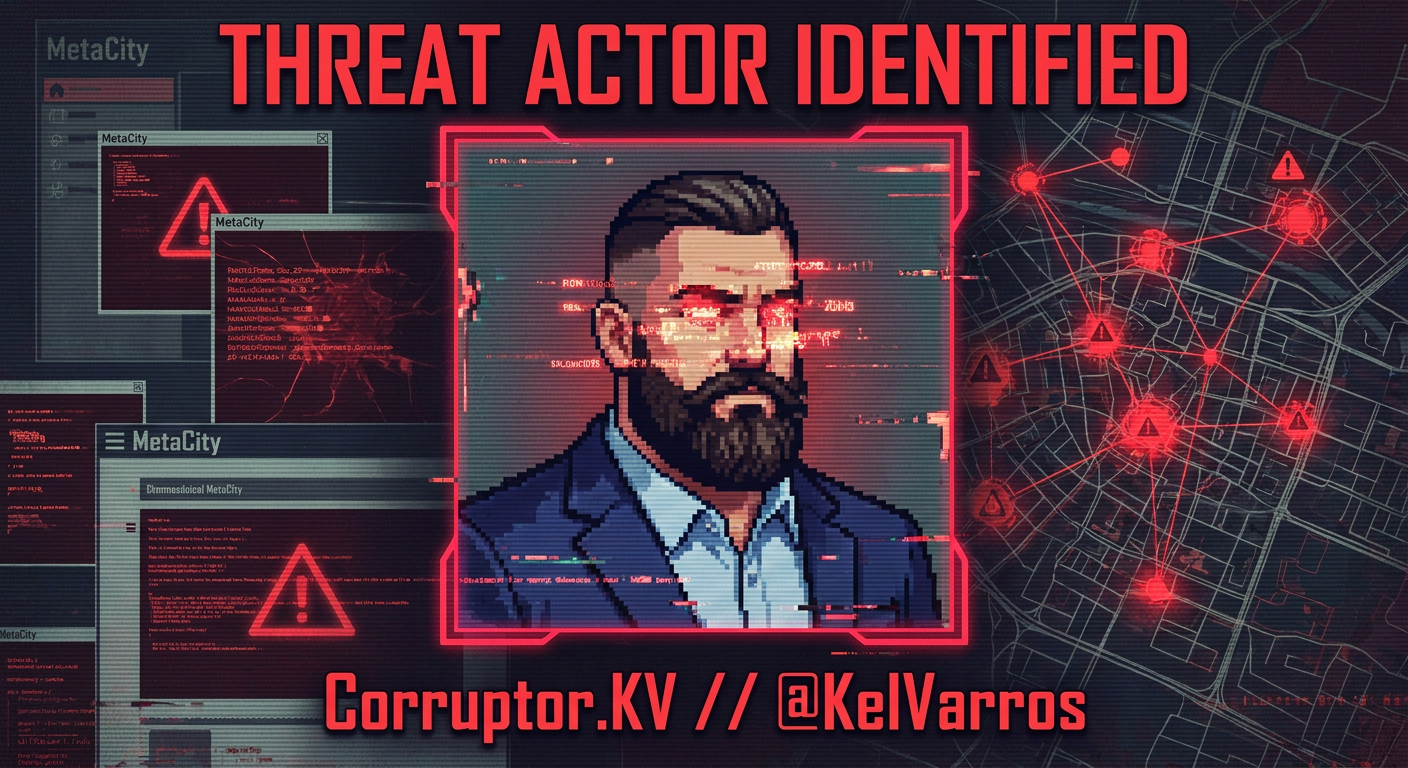 MetaCity Has Identified a Platform Virus Called 'Corruptor.KV' — Active for an Estimated 8 Months — Whose Avatar Signature Depicts a Bearded Man in a Navy Blazer — Bug Reports Across 14 Districts Are Growing Faster Than Patches Can Address Them