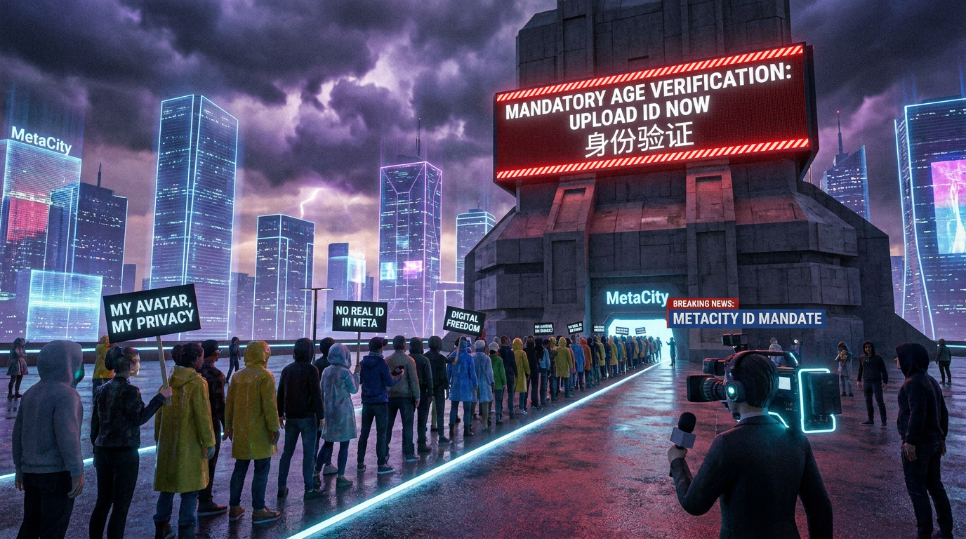 MetaCity Announced Mandatory Avatar Age Verification Requiring Real-World ID Upload — Platform Has 72 Hours to Respond to Regulator Deadline