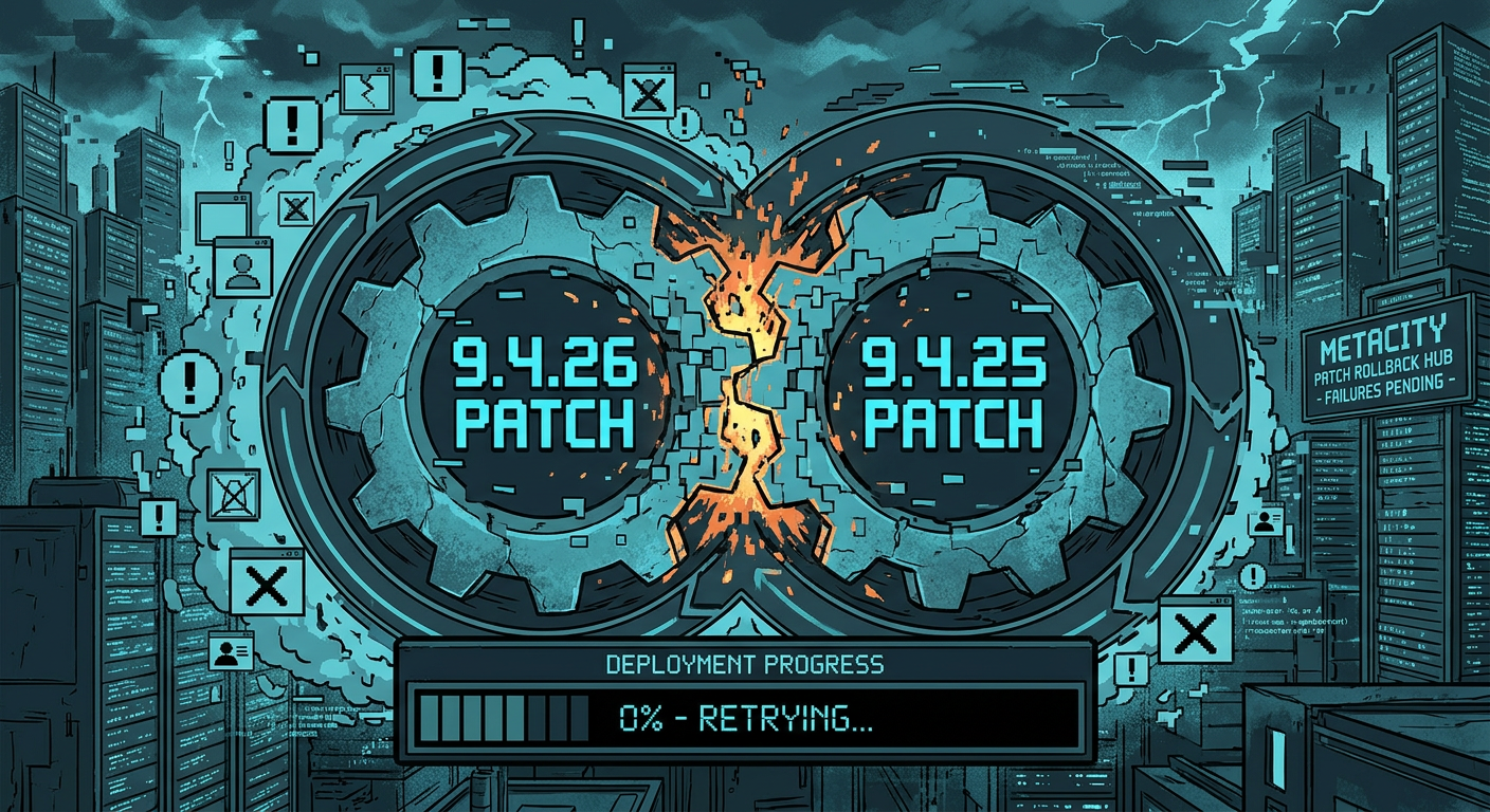 MetaCity Rolled Back Patch 9.4.26 After It Caused Critical Errors — The Rollback Reintroduced All the Critical Errors That Patch 9.4.26 Was Deployed to Fix