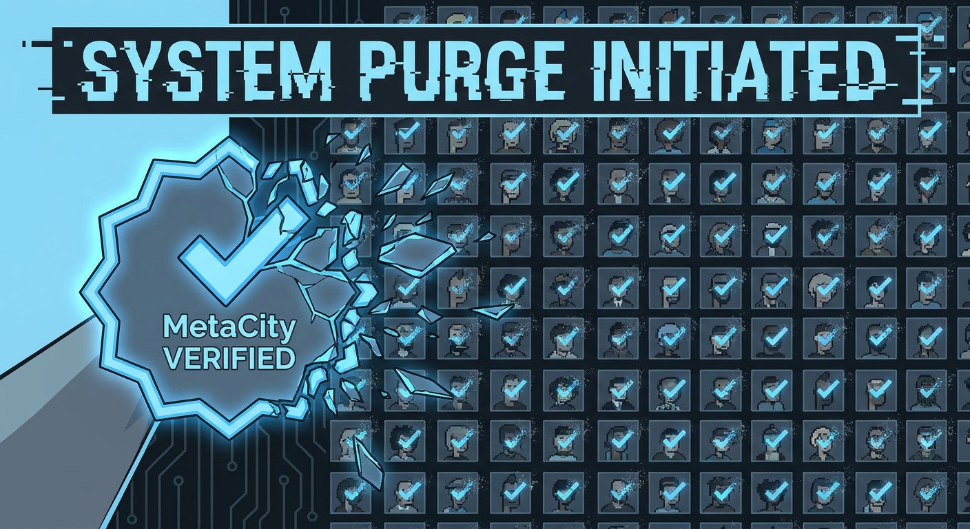 MetaCity's Verification System Ran an Unannounced Audit Overnight and Stripped the Verified Badge From 2.3 Million Accounts — Creators, Businesses, and Public Figures Are Waking Up Unverified With No Explanation