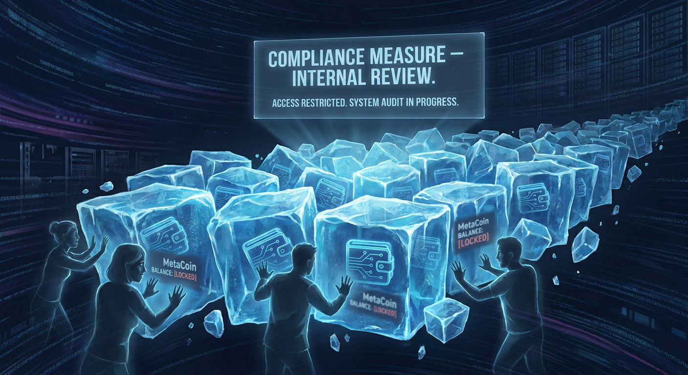MetaCity Froze 200,000 User Wallets at 6:00 AM Without Explanation — Affected Accounts Cannot Send, Receive, or Access Their MetaCoin Balances — MetaCity's Only Statement Is That It Is a "Compliance Measure"