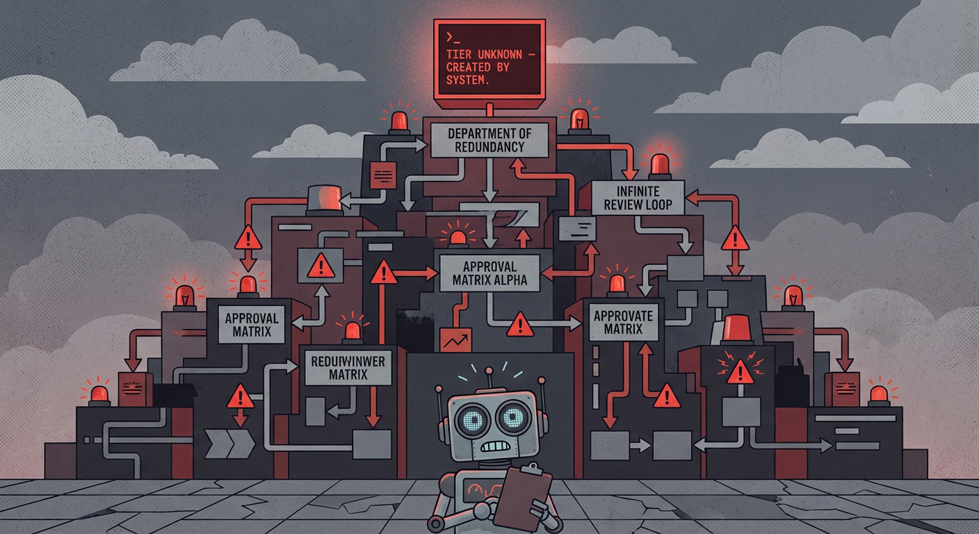 The Content Moderation AI Escalated a Single Post 847 Times Through Its Own Internal Review Tiers Before Reaching a Tier It Invented — It Has Been Sitting There for 11 Hours and Cannot Proceed — The Post Is a Photo of a Sandwich