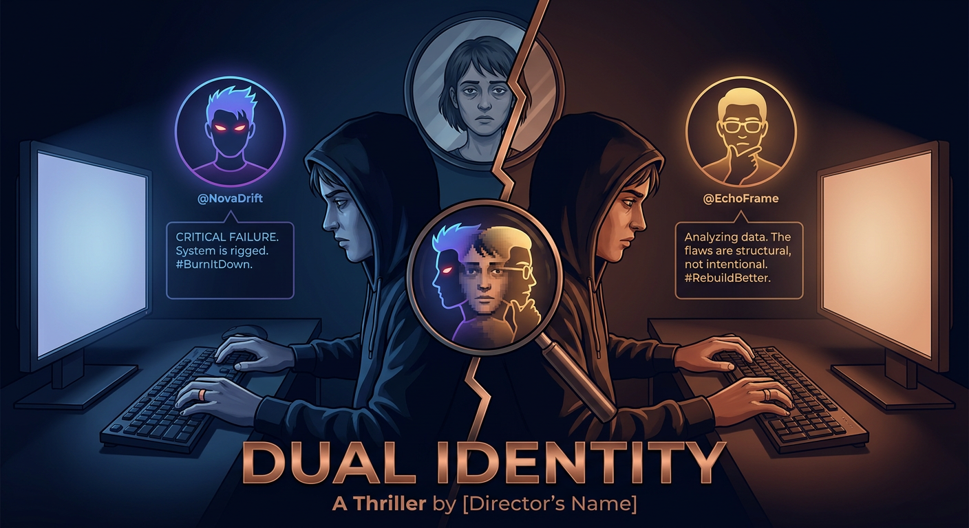 @NovaDrift and @EchoFrame — the Two Most Prominent Rival Virtual World Critics on the Platform — Are the Same Person — the Accounts Have Been Arguing With Each Other in Public for Two Years — the Operator Used Them to Manufacture Platform Discourse From Both Sides — Both Accounts Are Now Suspended