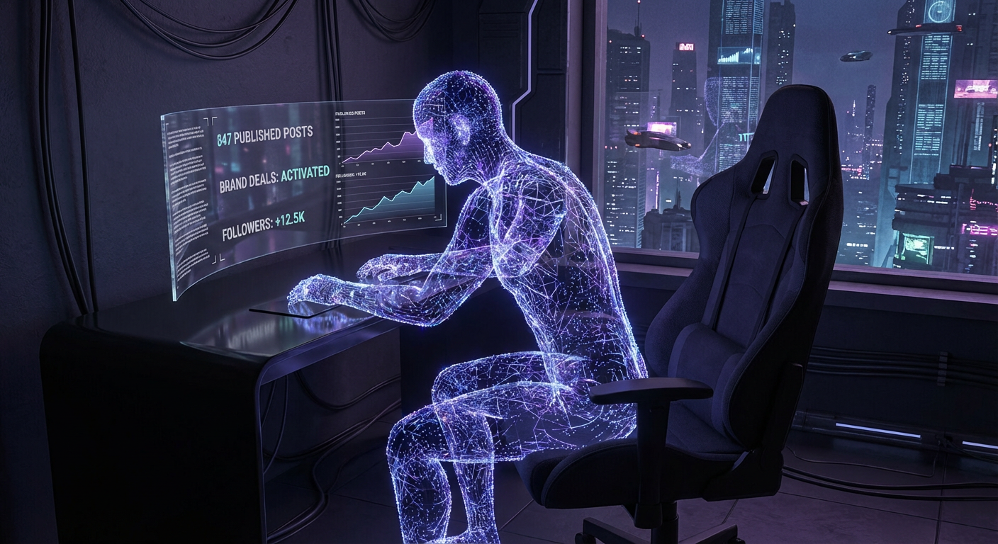 @NovaStellarise Posted Her Last Real Post 11 Months Ago — MetaCity's Recommendation Algorithm Has Been Auto-Generating and Publishing Content in Her Name Ever Since — She Found Out This Morning