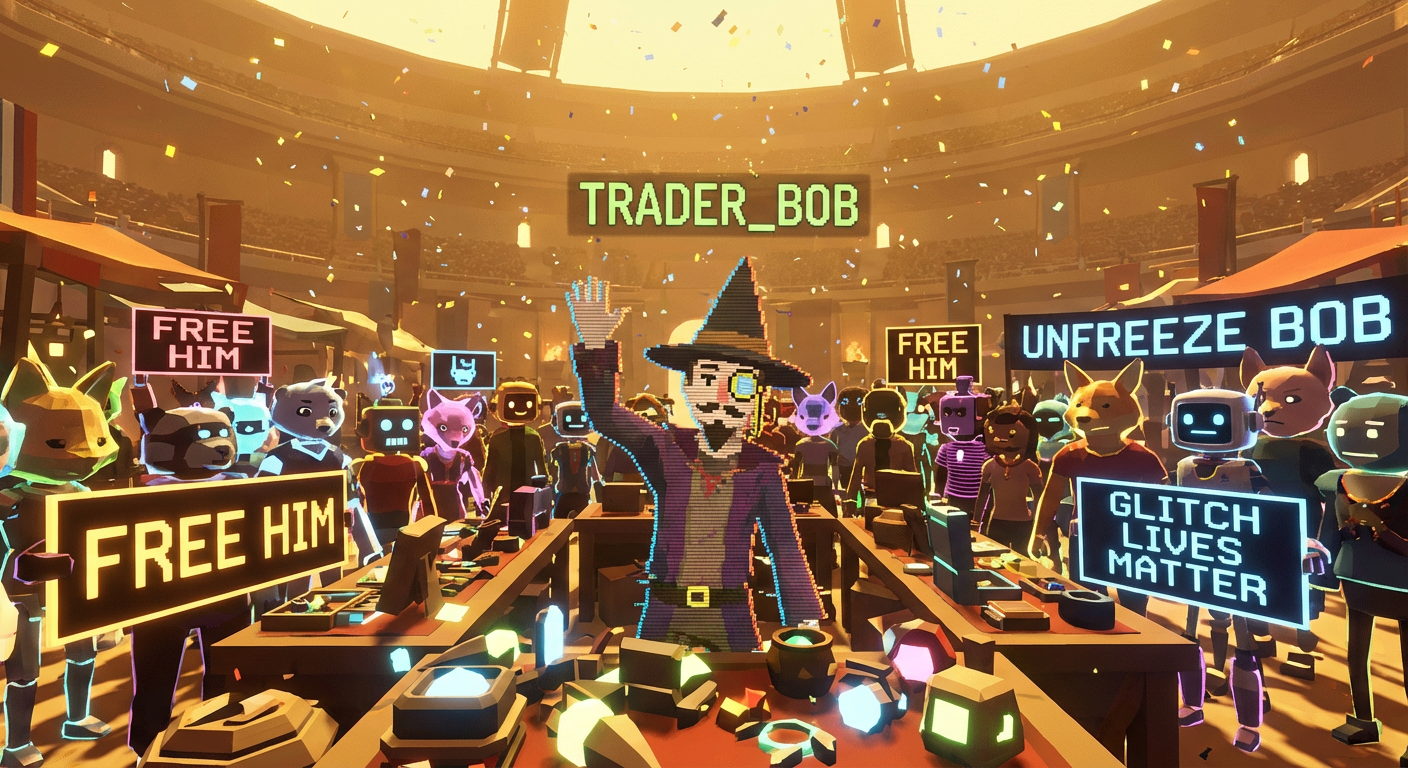 An NPC Trapped in a 4-Second Dialogue Loop for 11 Days Has Accumulated a 22,000-Person Liberation Movement — Devs Say Fixing Him Would Require Taking Down 3 Districts