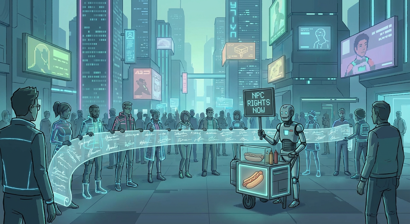 MetaCity's Background NPC Population Has Submitted a 47,000-Signature Petition Demanding Labor Rights — It Was Filed Through the Platform's Official Feedback Portal