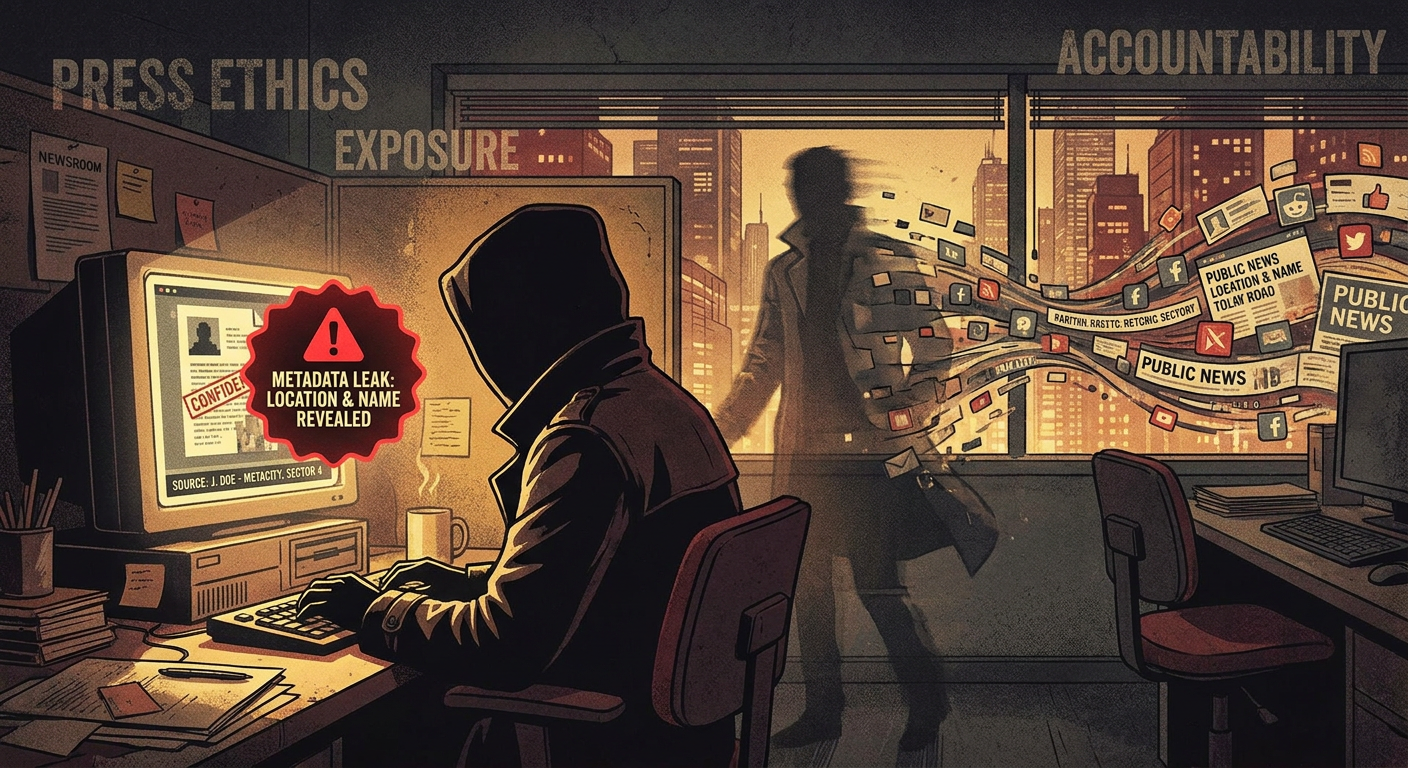 @ObsidianWire — MetaCity's Most-Followed Investigative Reporter — Published an Investigation That Accidentally Contained the Real Name and Location of the Confidential Source Who Provided the Story's Key Documents