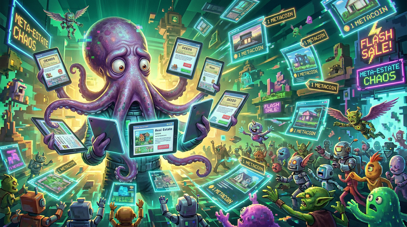 @OctoPlex Listed All 340 of Their Properties for 1 MetaCoin Each Due to a Copy-Paste Error — The Listings Were Live for 4 Minutes and 17 Seconds Before Being Pulled, and 211 of the 340 Had Already Sold