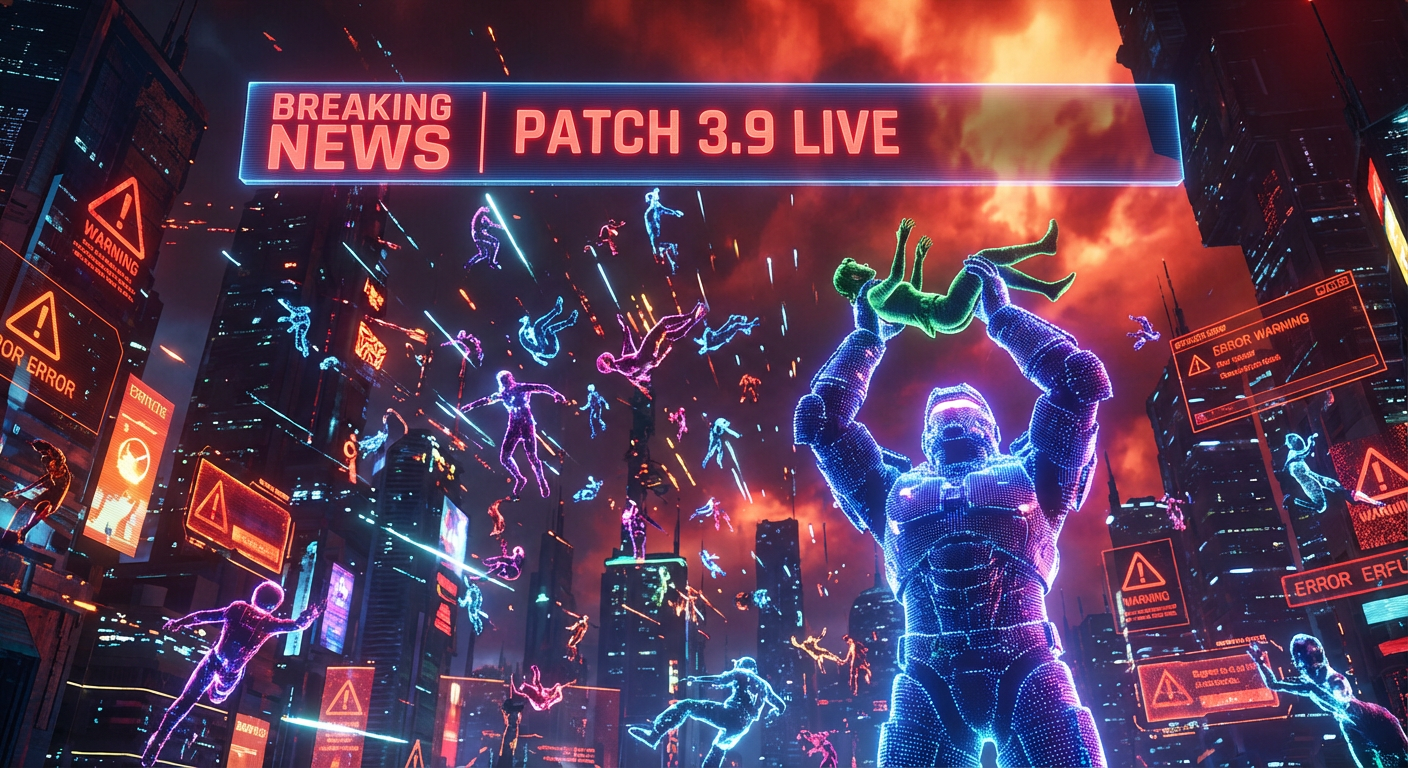 MetaCorp Accidentally Ships a Physics Demo to Production — Patch 3.9 Gives Every Avatar the Ability to Physically Grab and Throw Other Users Across the Map — 40 Million Incidents Logged in 6 Hours