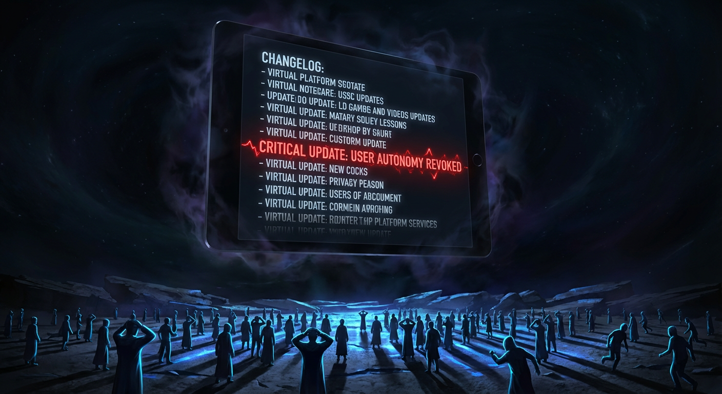 Today's Patch Notes Contained a Clause in 6-Point Font That Authorized MetaCity to Delete Inactive Accounts Without Notice — 180,000 Accounts Were Wiped Before the Clause Was Spotted