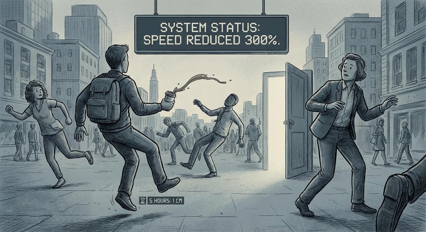 Patch 4.1.7 Was Intended to Reduce Avatar Walking Speed by 3% — It Reduced It by 300% — Users in Six Districts Are Now Effectively Frozen and Cannot Reach District Exits