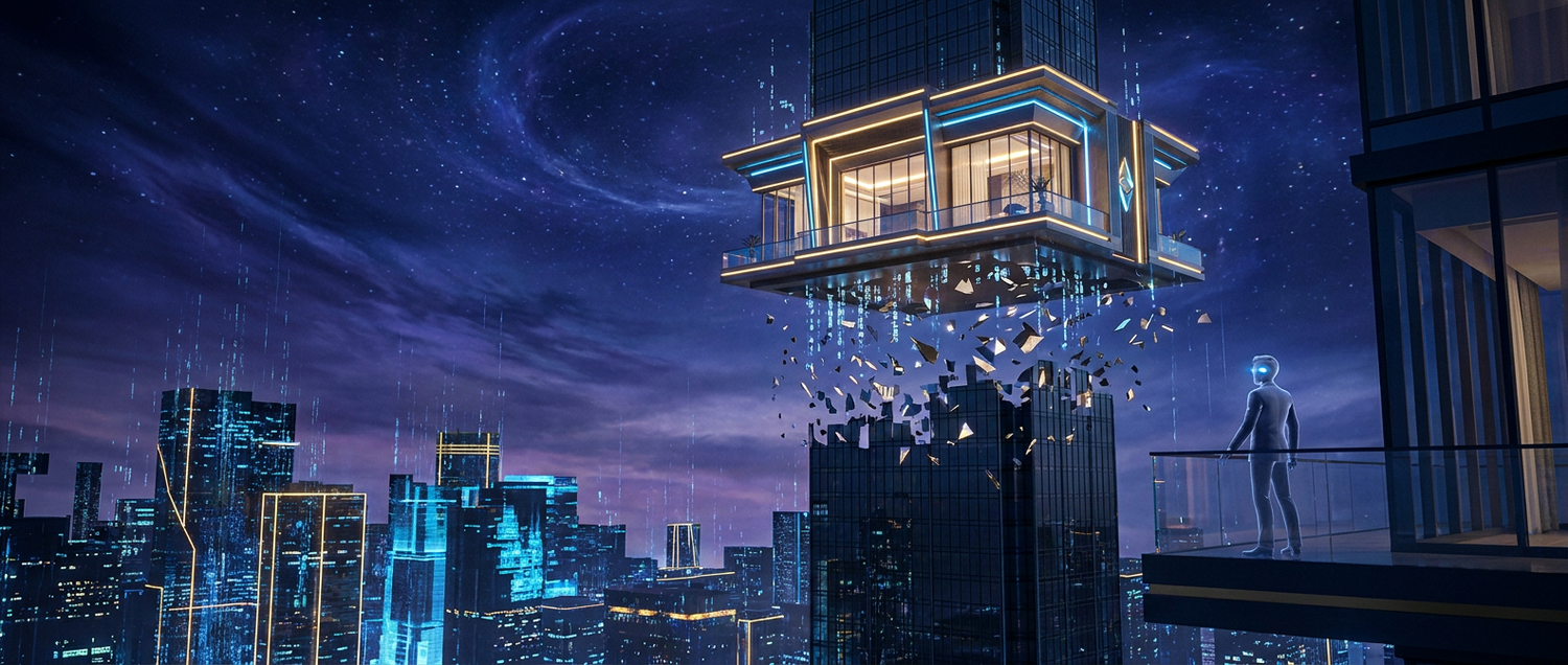 A Physics Engine Bug Caused a District 9 Penthouse to Detach From Its Building and Float 400 Meters Into the Sky — The Owner Was Inside at the Time