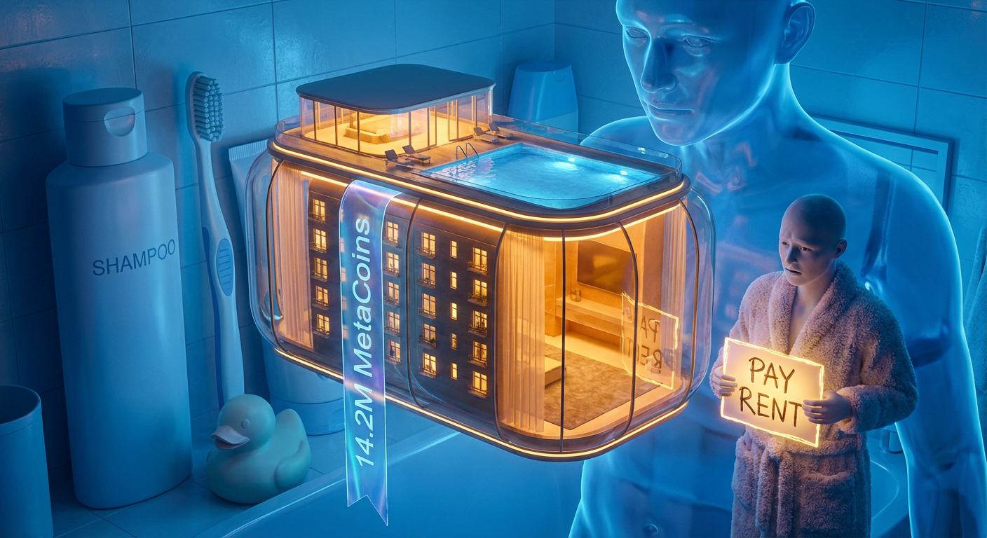 MetaCity's Most Expensive Penthouse — Sold for 14.2 Million MetaCoins — Has Been Physically Located Inside Another User's Bathroom Since 2023 and the Bathroom Owner Is Charging Rent