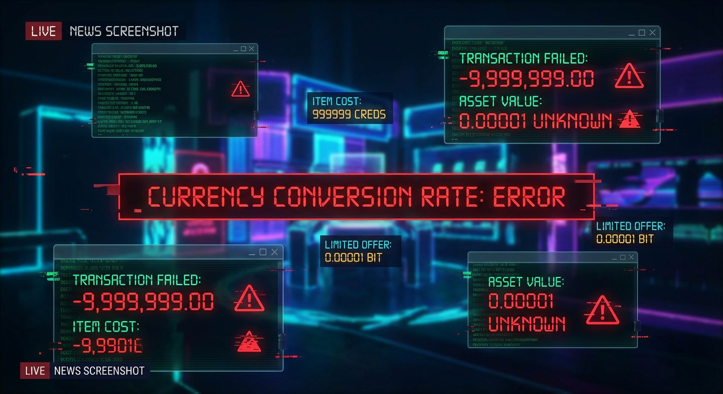 MetaCity's RealCoin-to-USD Conversion Rate Was Inverted for Three Hours This Morning — Users Who Withdrew During the Window Received 340 Times Less Than Expected — Three Users Received More