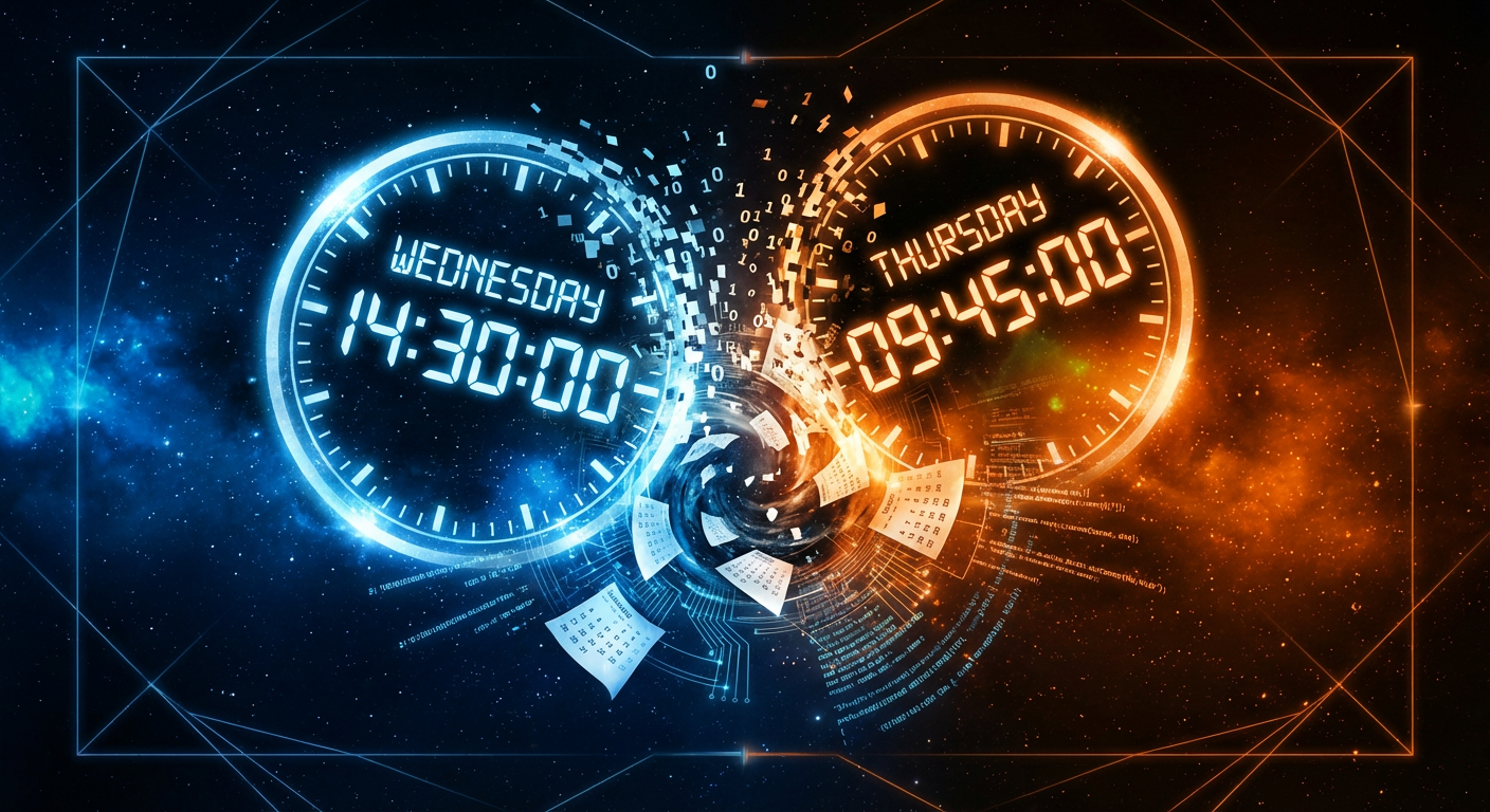 Timezone Glitch Gives Half the Platform Two Wednesdays — The Other Half Skips Wednesday Entirely