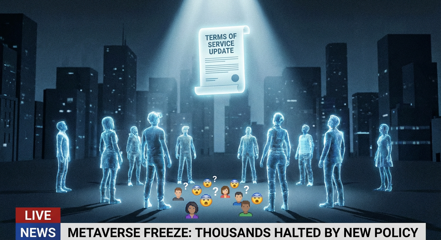 MetaCity's Automated Terms of Service Engine Pushed a 3 AM Update That Reclassifies All User Avatars as 'Non-Exclusive Licensed Content' Owned by the Platform — Users Discovered This at Breakfast
